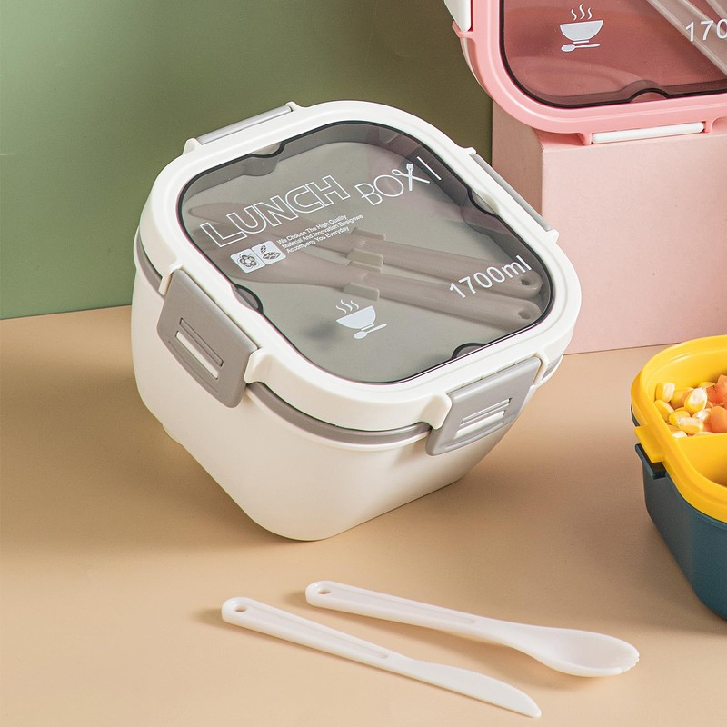 Greentainer Lunch Box Leak-Proof Bento Box with 1 Fork, Salad