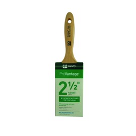 PPG Architectural Finishes ProVantage Varnish Paint Brush, 2 1/2", Nylon Polyester, Superior Value Without Sacrificing Performance