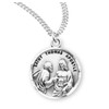 Saint Thomas the Apostle Round Sterling Silver Medal Pendant
