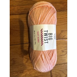 Big Twist Joann Big Twist Baby Bunny Yarn, Super Fine, New, Discontinued Shrimp 3.5oz