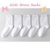 Marchare Girls Ruffle Socks White Dressy Socks 3-5 Liti heart