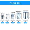 160 Pcs Rivet Nuts, Threaded Insert Nutserts Kit, Flat Head