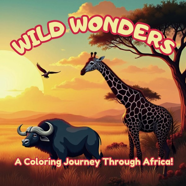 Wild Wonders: A Coloring Journey Through Africa