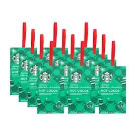 Starbucks Hot Cocoa Mix Ornament, Double Chocolate Hot Cocoa, Real Dark Chocolate & Rich Cocoa, Holiday Hanging Ornament Hot Cocoa Mix Packet, 1-Ounce (Pack of 12)