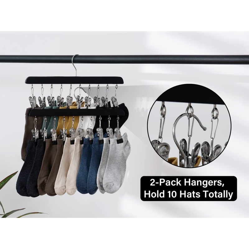 StorageWorks Hat Rack, Closet Organizer and Storage for Baseball Caps,Set