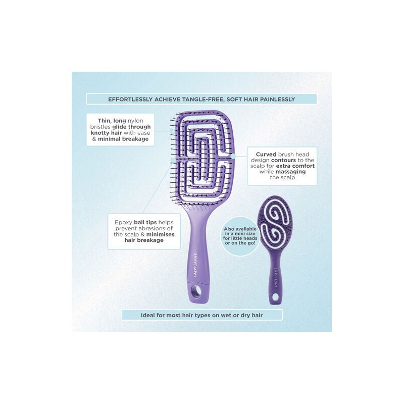 Lady Jayne FlexiGlide Brush Purse Size