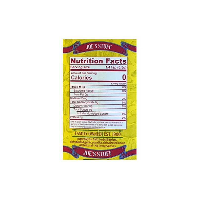 Joe's Stuff Original Blend Seasoning From New Orleans, 9 Oz