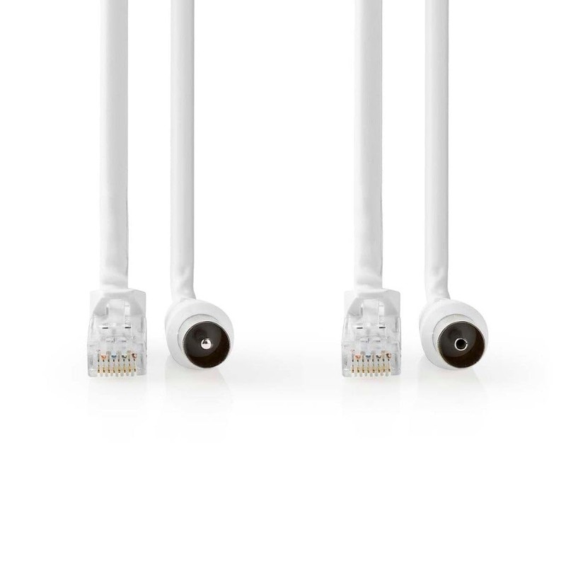 Coaxial/CAT6 Combo Cable | with Connectors | 1.5m