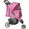 SEGAWE 3-Wheels Foldable Pet Stroller Dog Cat Carrier Trolley Cart