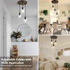 MAXvolador Industrial 3-Light Pendant Light, Adjustable Hanging Light Fixture with
