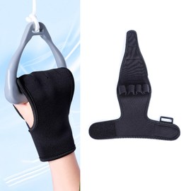 CRAZY ROSA Hand Wrist Brace Finger Splint Anti-Spasticity Rehabilitation Gloves - Hand Position Fixation for Stroke Hemiplegia Patients & Athletes - Finger Grip Strength Training Device (2 Pack)
