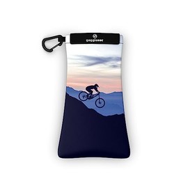GOGGLESOC Sunnysoc Sunglasses Bag with Cleaning Cloth and Carabiner (mtn biker, One Size)