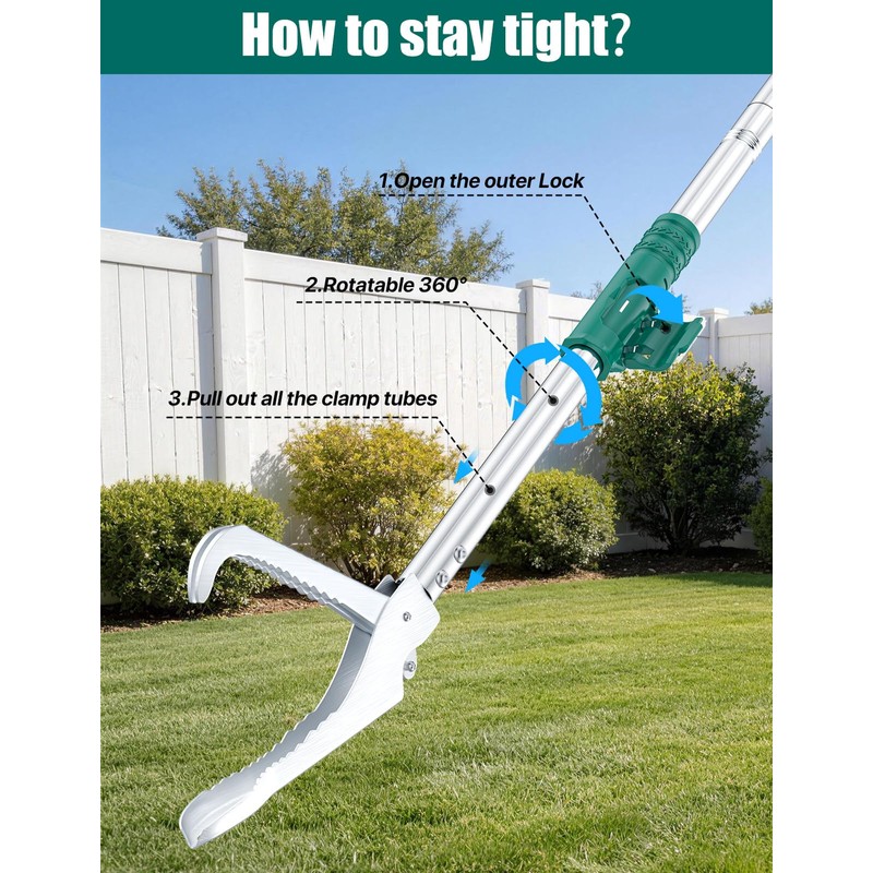 FixHaven 69" Snake Grabber,Heavy Duty Professional Snake Tongs