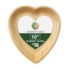 Charity Leaf Disposable Palm Leaf 10" Heart Plates (25 pieces)