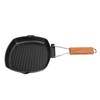 Frying Pan Folding Non Stick Portable Anti Scald Wooden Handle