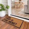 LuckyChu Welcome Door Mat Ho Why is You Here Outdoor