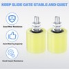 uxcell 4Pcs Slide Gate Guide Roller, 2" Nylon Rollers Gate