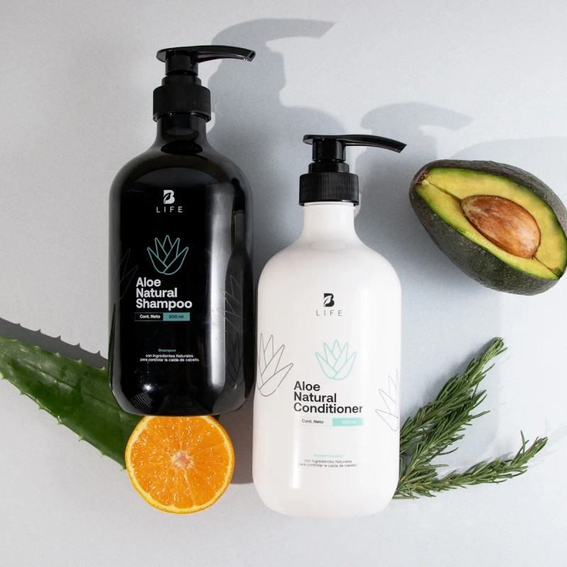 Kit Shampoo Y Acondicionador 800ml Ingre Naturales, B Life