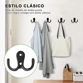 EDINNO 20 Ganchos para Abrigos de Alta Resistencia, Ganchos para Perchero, Cocina Baño Dormitorio Gancho de Pared, Ganchos para Colgar En La Pared, para Baño, Cocina, Abrigos, Llaves, Toallas