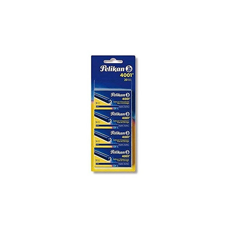 Pelikan Pelikan 330894 Tintenpatronen 4001, 40 Stück, (4 x 5