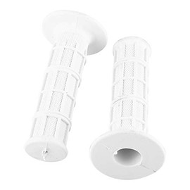 atv grips white + 1 Pair Motorcycle Rubber Handle Grips Universal 7/8inches 22mm Moto Standard Handlebar Grip Anti-Skid Motorbike Thruster Bar New(White)for scott motorcycle hand white7/8 handlebar gr