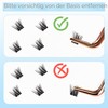 DIWINSH Short Eyelash Clusters, 144 Pieces, 10 mm, Natural Eyelash