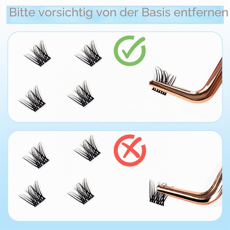DIWINSH Short Eyelash Clusters, 144 Pieces, 10 mm, Natural Eyelash