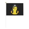 Pirate Rubber Duck Small Flag 5.5x 8 Inch Stick Mini