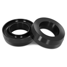 Auto Dynasty Front Coil Spring Lift Spacer Leveling Kit Compatible with 1994-2018 Dodge Ram 1500 2500 3500 2WD, 2" Lift Height, Powdercoated Black