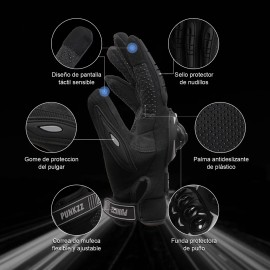 Punkzz Guantes Para Motociclista Proteccion Pantalla Táctil