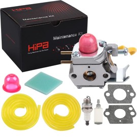 Hipa 545081808 C1U-W18 Carburetor for Poulan Featherlite Weed Eater SST25 530071752 SST25C FL20 FL20C FL23 FL25 FL26 FL26C FX26 FX26S FX26SC P1500 P2500 P3500 P4500 P4500F String Trimmer Weedeater
