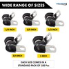Kable Kontrol 100 Pack 1/4 Inch Stainless Steel Cable Clamps,