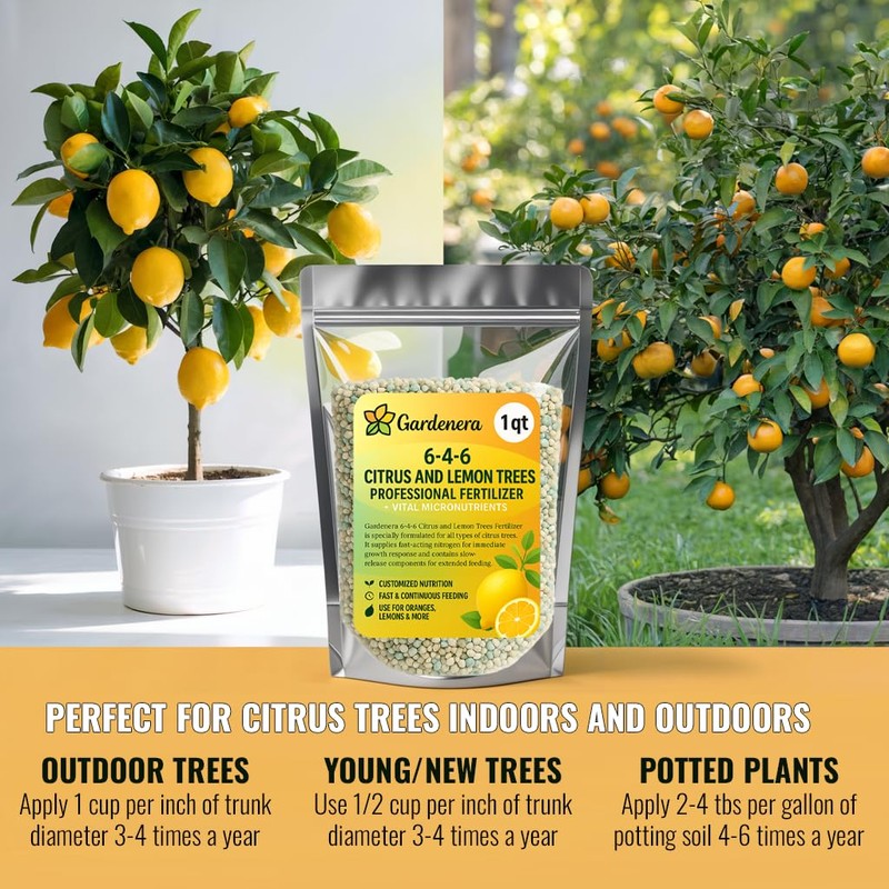 Gardenera Premium Citrus Fertilizer + Vital Micronutrients - Perfect Balanced