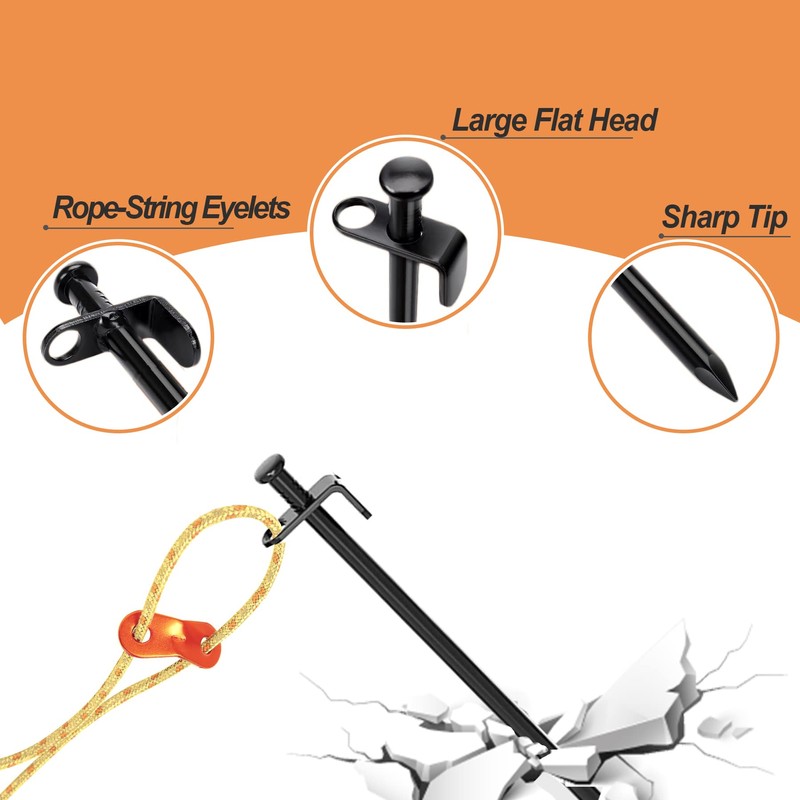 Aoipend Heavy Duty Tree Stakes Kit, Tree Supports for Leaning