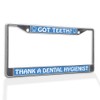Fastasticdeals Metal Insert License Plate Frame Got Teeth Thank A