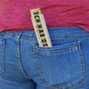 Wooden Ruler with Funny Saying "Ich hab den Längsten!" Ruler