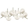 SoftTouch 7/8" Round Nail-On Furniture Glides for Wooden Tables and