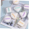 WOONEKY 12 pcs Makeup Puff Holder Triangular Round Rectangular Powder