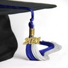 Endea Graduation Double Color Tassel with Gold Date Drop (Royal