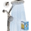 MakeFit Dual Filtered Rain Shower Head Combo, High Pressure Handheld