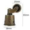MACHSWON Polished Antique Cup Type Casters Solid Brass High Load