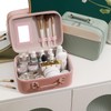 ZONADA Elegant PU Makeup Case with Ample Storage and Waterproof