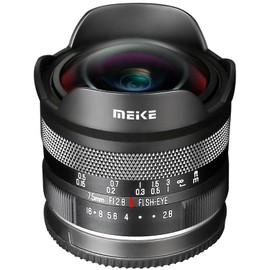 Meike 7.5mm F2.8 Large Aperture Ultra Wide Circular fisheye Lens Manual Focus Lens Compatible with Compatible with Panasonic Lumix Olypums M43 Mount Mirrorless Cameras GH4 GH5 GH6