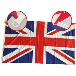 NWFlags Union Jack Flag 150gsm Nylon D Rings 5ft x 3ft for Professional Flagpole