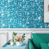 ReWallpaper 24in x 16.5ft Teal Glitter Peel and Stick Wallpaper