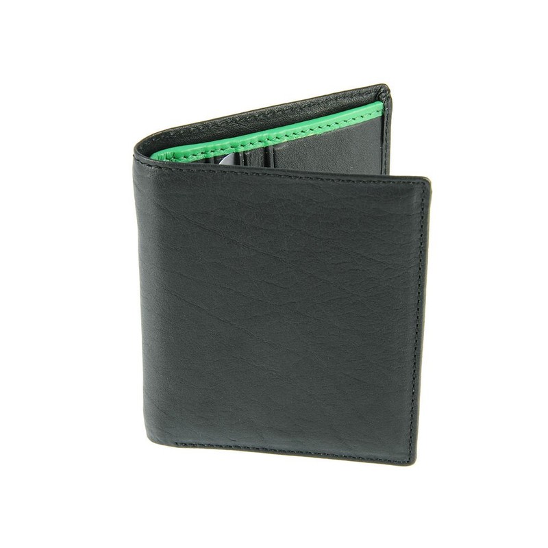Mens Leather Slim Compact Note Wallet 6 Card Slots Coloured