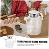 Ciieeo Transparent Glass Water Pitcher Kitchen Juice Pot with Ergonomic