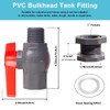 Ququyi 1 Inch PVC Rain Barrel Valve Spigot Kit with