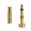Solid Brass Adjustable Torsion Hose Nozzle 4" Heavy Duty Brass