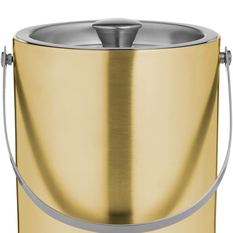 Viners Barware Gold Double Wall Ice Bucket, 1.5 L